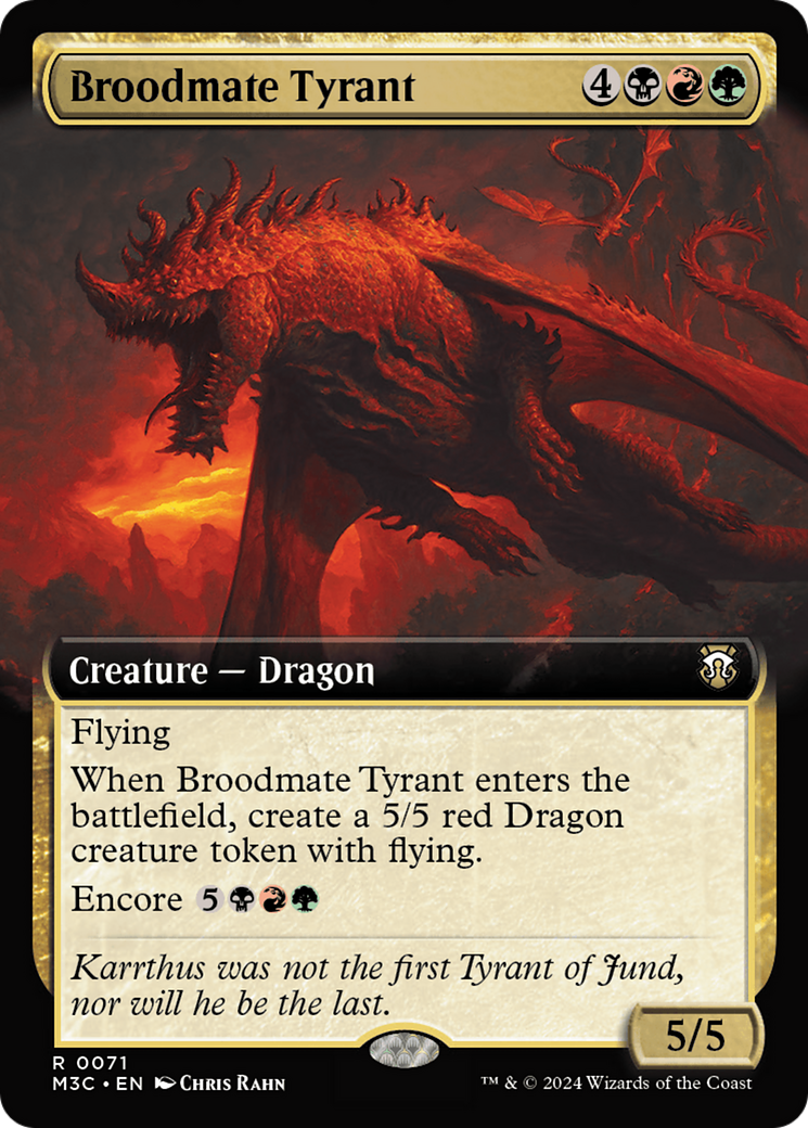 Broodmate Tyrant (Extended Art) [Modern Horizons 3 Commander] | The Time Vault CA