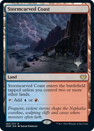 Stormcarved Coast (Promo Pack) [Innistrad: Crimson Vow Promos] | The Time Vault CA