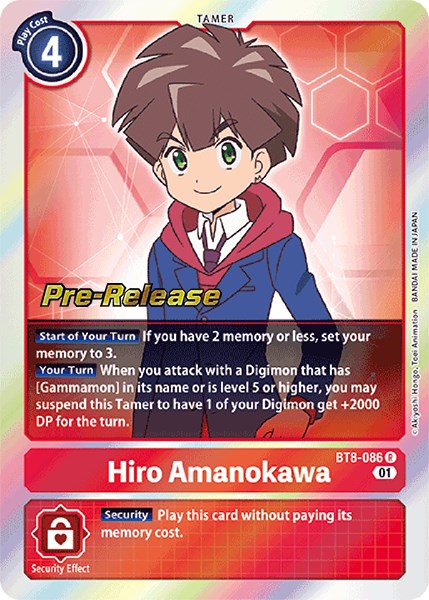 Hiro Amanokawa [BT8-086] [New Awakening Pre-Release Cards] | The Time Vault CA