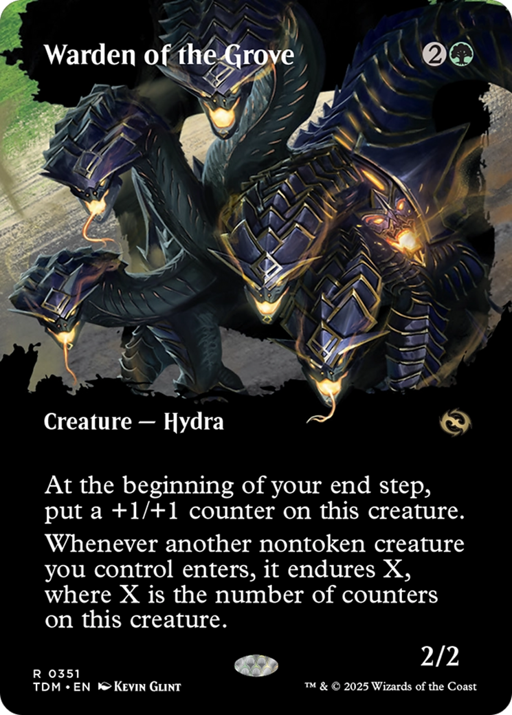 Warden of the Grove (Borderless) [Tarkir: Dragonstorm] | The Time Vault CA