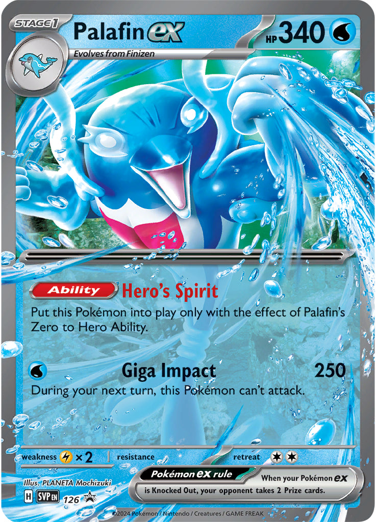 Palafin ex (126) (Jumbo Card) [Scarlet & Violet: Black Star Promos] | The Time Vault CA