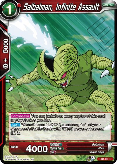 Saibaiman, Infinite Assault (EB1-006) [Battle Evolution Booster] | The Time Vault CA