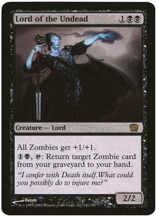 Lord of the Undead (Oversized) [Eighth Edition Box Topper] | The Time Vault CA