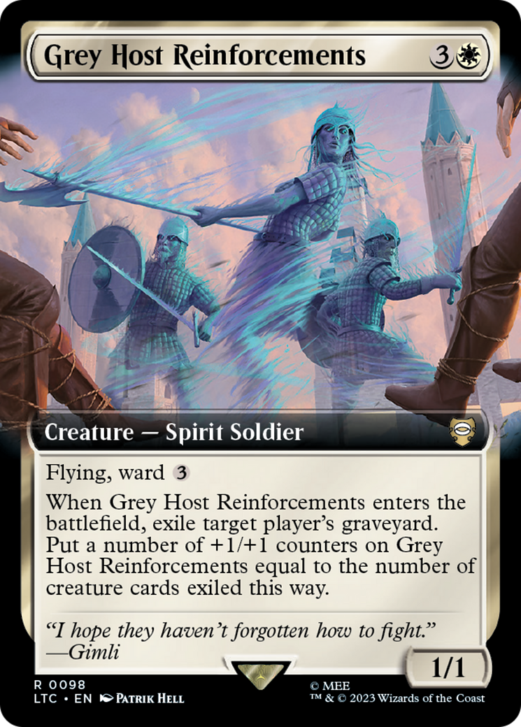 Grey Host Reinforcements (Extended Art) [The Lord of the Rings: Tales of Middle-Earth Commander] | The Time Vault CA