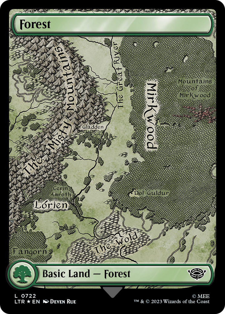 Forest (0722) (Surge Foil) [The Lord of the Rings: Tales of Middle-Earth] | The Time Vault CA