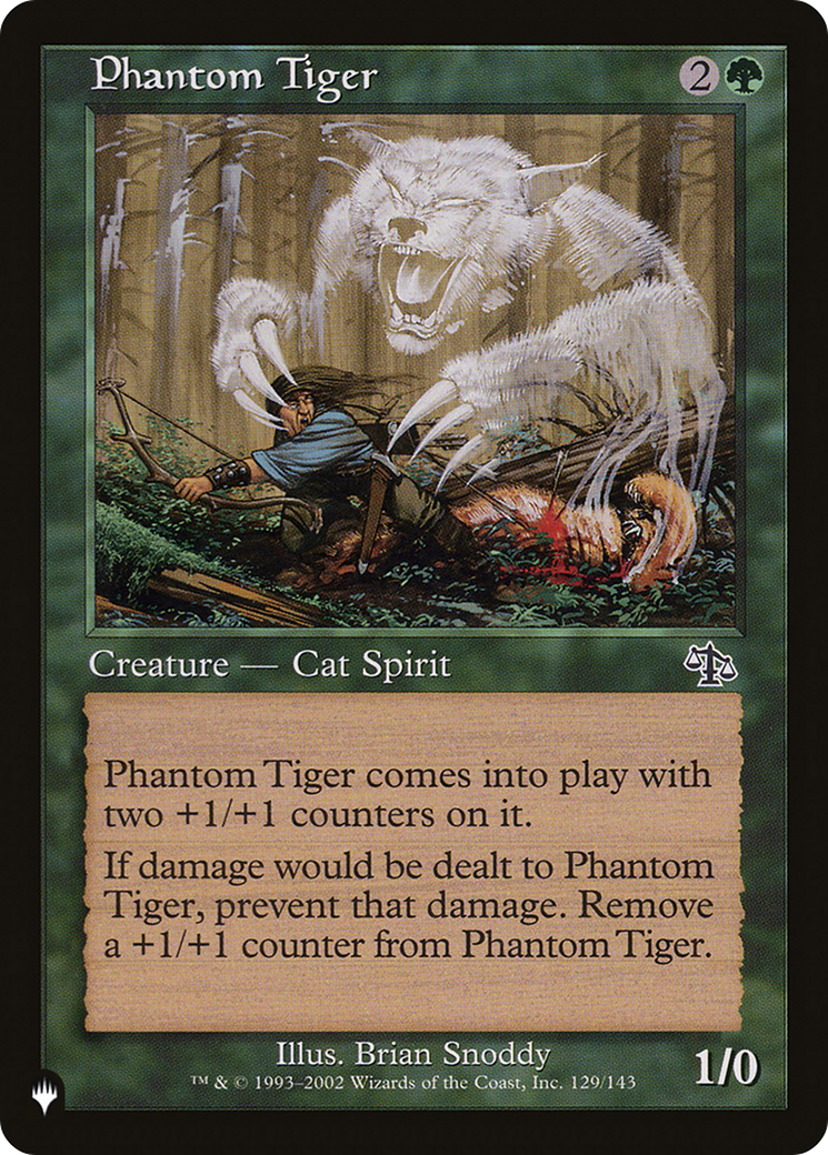 Phantom Tiger [The List] | The Time Vault CA