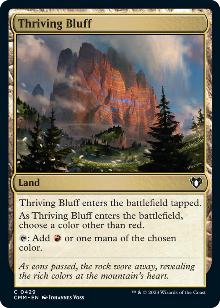 Thriving Bluff [Commander Masters] | The Time Vault CA