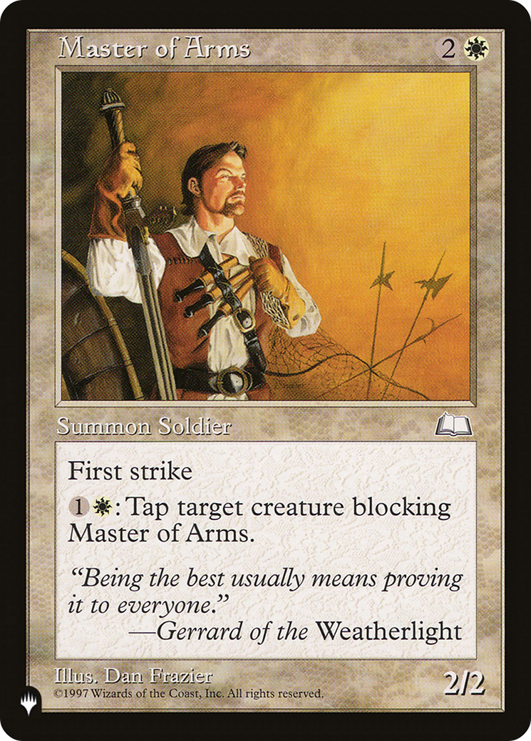 Master of Arms [The List] | The Time Vault CA