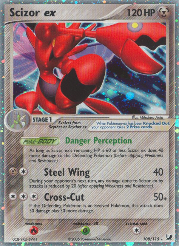 Scizor ex (108/115) [EX: Unseen Forces] | The Time Vault CA