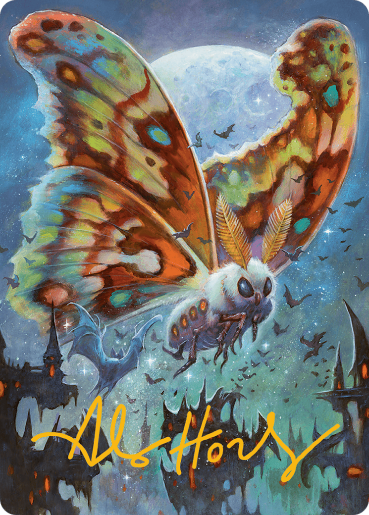 Luminous Broodmoth Art Card (Gold-Stamped Signature) [Bloomburrow Art Series] | The Time Vault CA