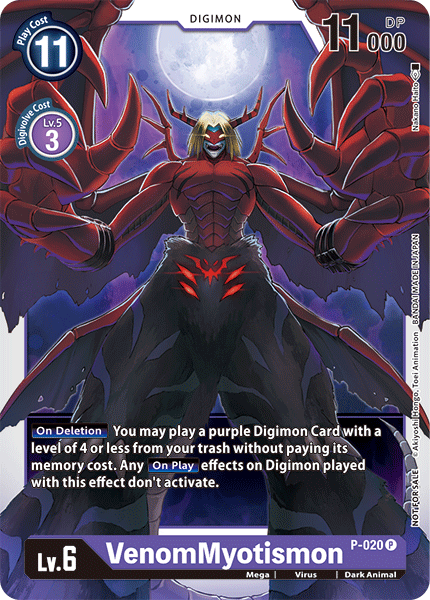 VenomMyotismon [P-020] [Promotional Cards] | The Time Vault CA