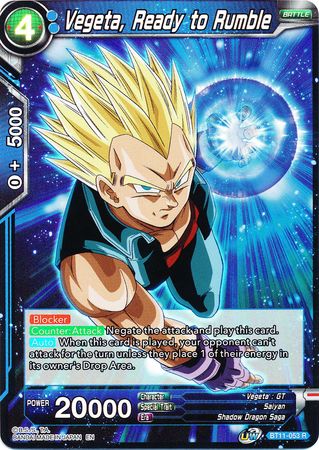 Vegeta, Ready to Rumble (BT11-053) [Vermilion Bloodline 2nd Edition] | The Time Vault CA