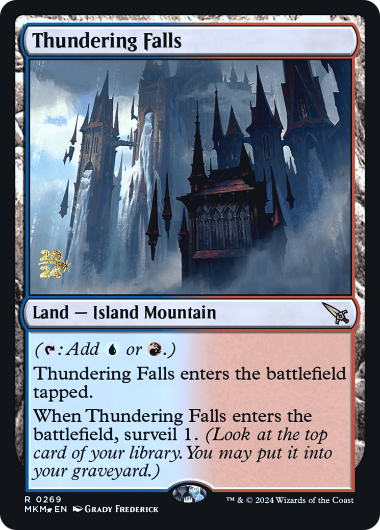Thundering Falls [Murders at Karlov Manor Prerelease Promos] | The Time Vault CA