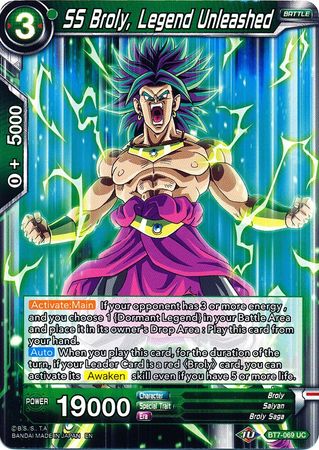 SS Broly, Legend Unleashed (BT7-069) [Assault of the Saiyans] | The Time Vault CA