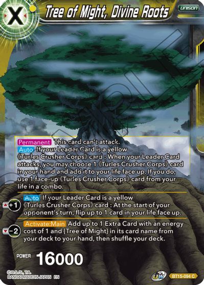 Tree of Might, Divine Roots (BT15-094) [Saiyan Showdown] | The Time Vault CA