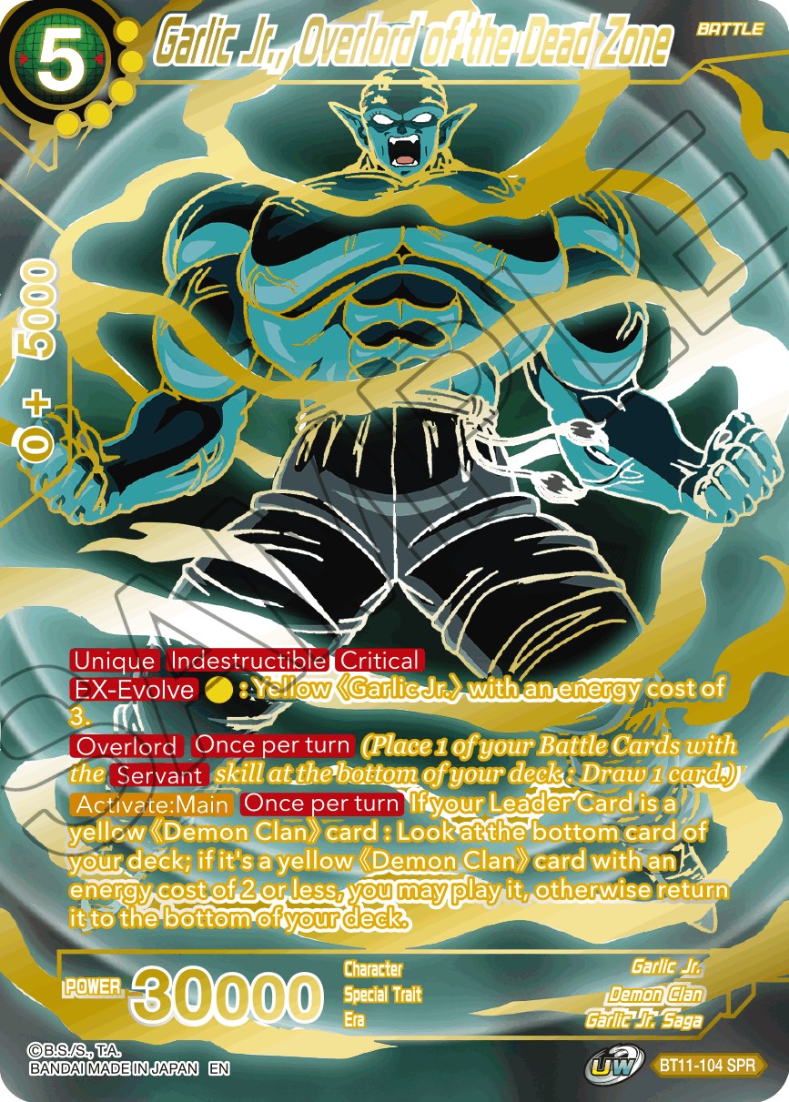 Garlic Jr., Overlord of the Dead Zone (SPR) (BT11-104) [Vermilion Bloodline] | The Time Vault CA