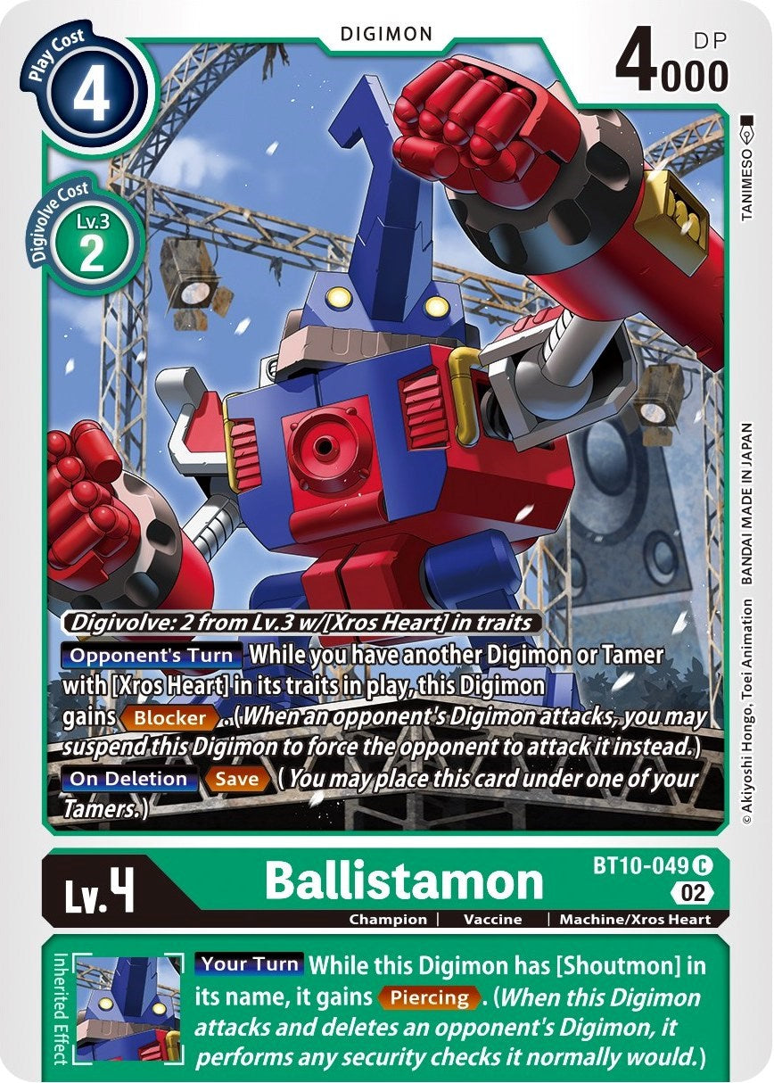 Ballistamon [BT10-049] [Xros Encounter] | The Time Vault CA