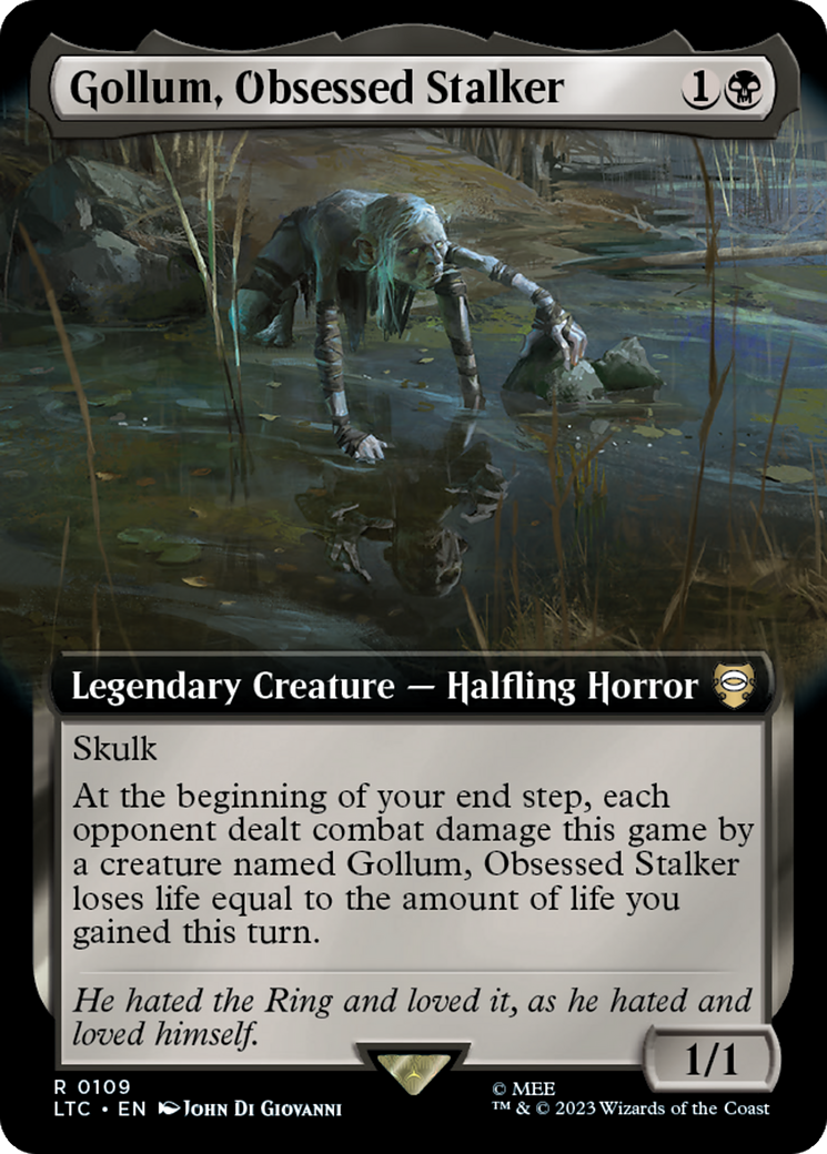 Gollum, Obsessed Stalker (Extended Art) [The Lord of the Rings: Tales of Middle-Earth Commander] | The Time Vault CA