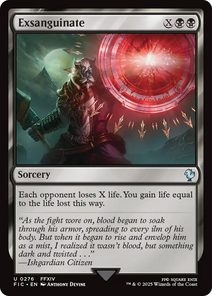 Exsanguinate [FINAL FANTASY Commander] | The Time Vault CA