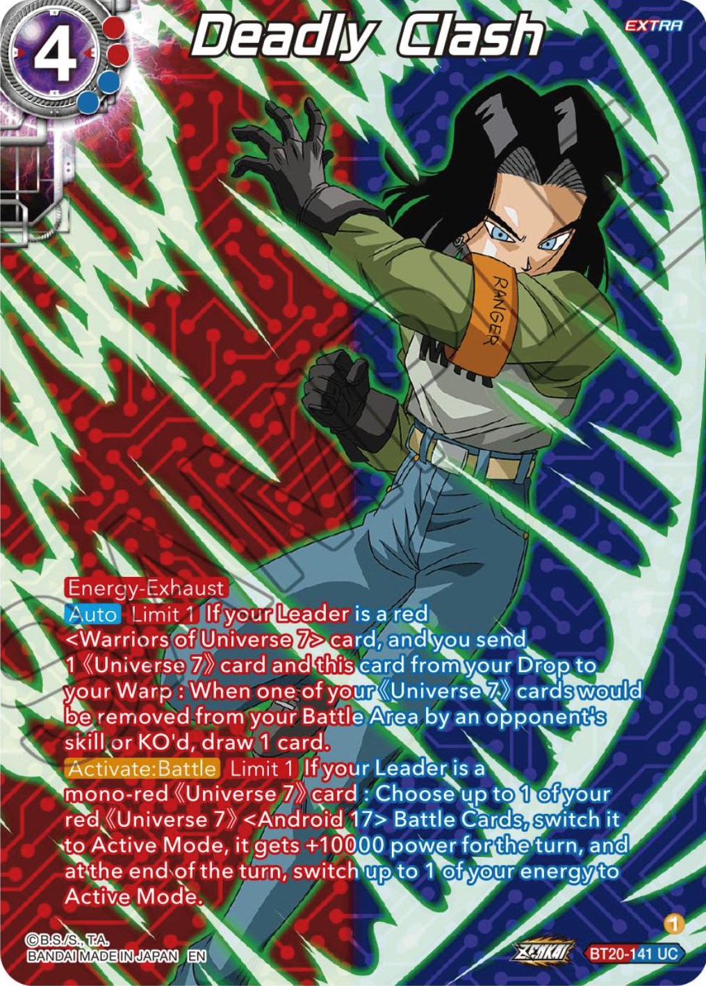 Deadly Clash (Silver Foil) (BT20-141) [Power Absorbed] | The Time Vault CA