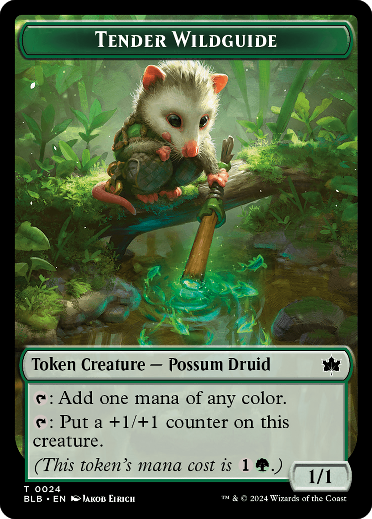 Tender Wildguide Token [Bloomburrow Tokens] | The Time Vault CA