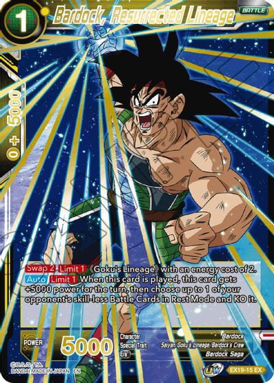 Bardock, Resurrected Lineage (EX19-15) [Special Anniversary Set 2021] | The Time Vault CA
