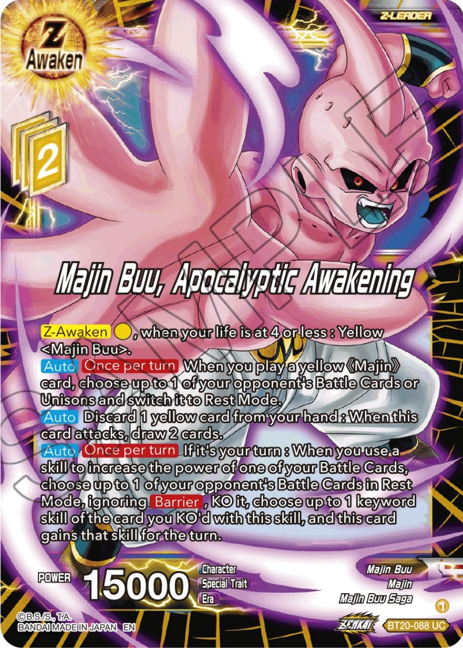 Majin Buu, Apocalyptic Awakening (BT20-088) [Power Absorbed] | The Time Vault CA
