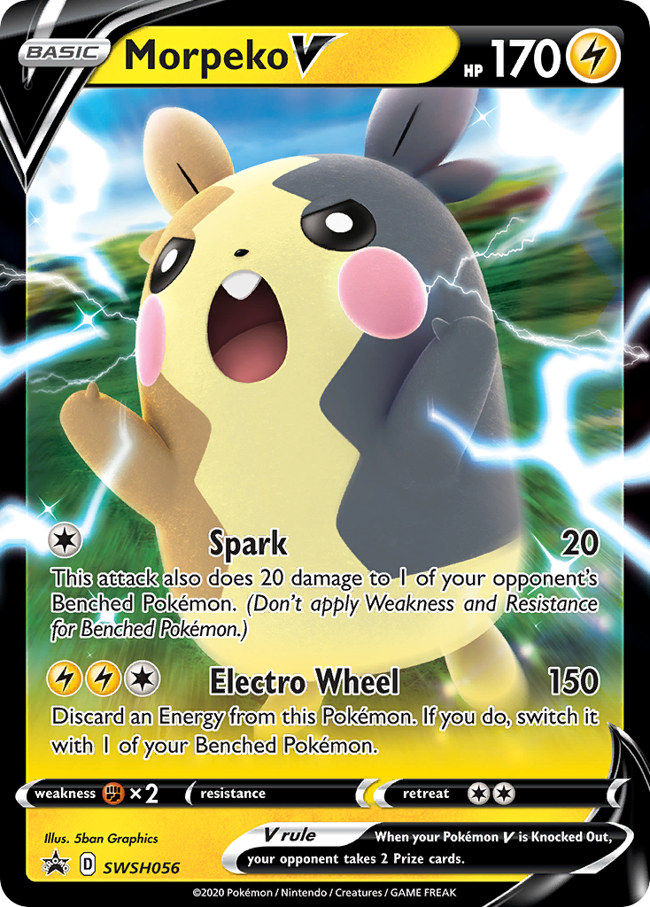 Morpeko V (SWSH056) [Sword & Shield: Black Star Promos] | The Time Vault CA