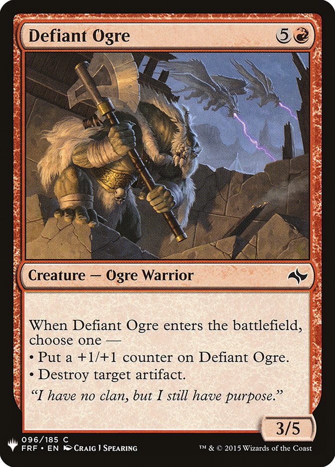 Defiant Ogre [Mystery Booster] | The Time Vault CA