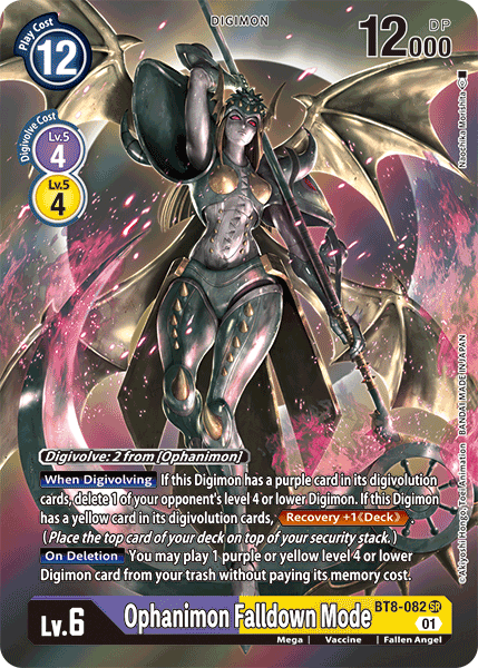 Ophanimon: Falldown Mode [BT8-082] (Alternate Art) [New Awakening] | The Time Vault CA