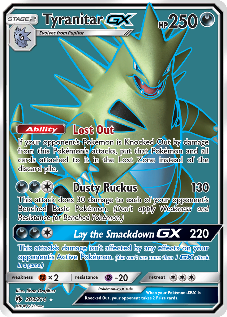 Tyranitar GX (203/214) [Sun & Moon: Lost Thunder] | The Time Vault CA