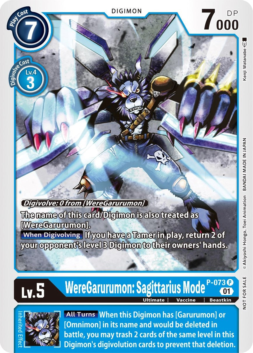 WereGarurumon: Sagittarius Mode [P-073] (Update Pack) [Promotional Cards] | The Time Vault CA