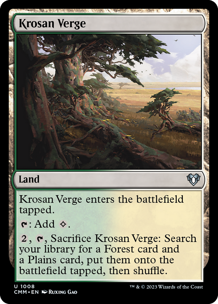 Krosan Verge [Commander Masters] | The Time Vault CA