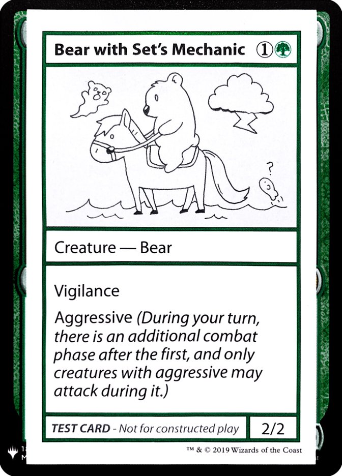 Bear with Set's Mechanic [Mystery Booster Playtest Cards] | The Time Vault CA