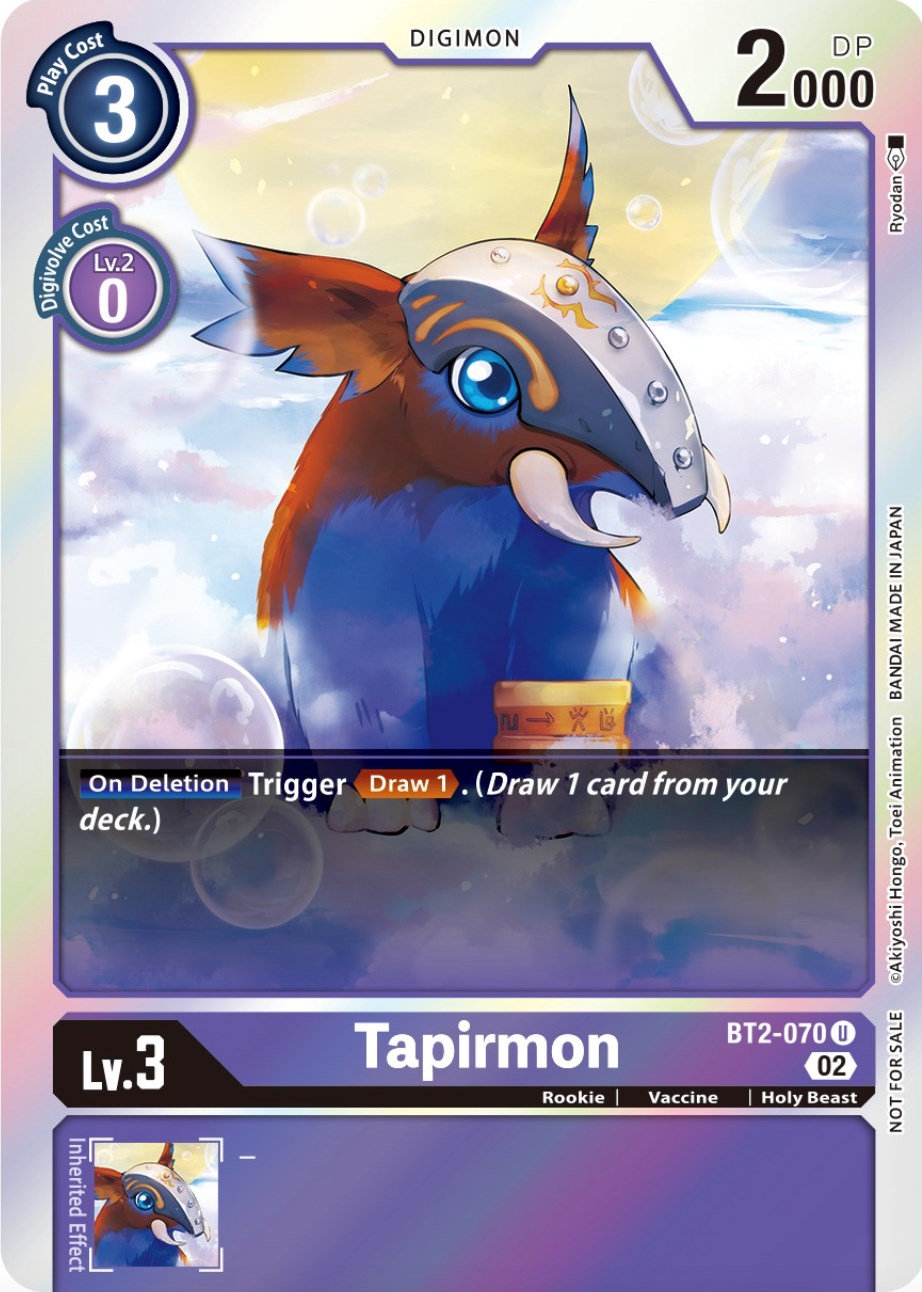 Tapirmon [BT2-070] (Official Tournament Pack Vol.8) [Release Special Booster Promos] | The Time Vault CA