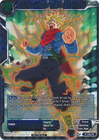 Trunks, Hope of the Saiyans (Series 7 Super Dash Pack) (P-135) [Promotion Cards] | The Time Vault CA