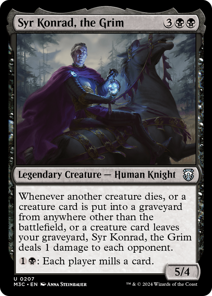 Syr Konrad, the Grim (Ripple Foil) [Modern Horizons 3 Commander] | The Time Vault CA