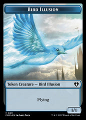 Treasure // Bird Illusion Double-Sided Token [Commander Masters Tokens] | The Time Vault CA