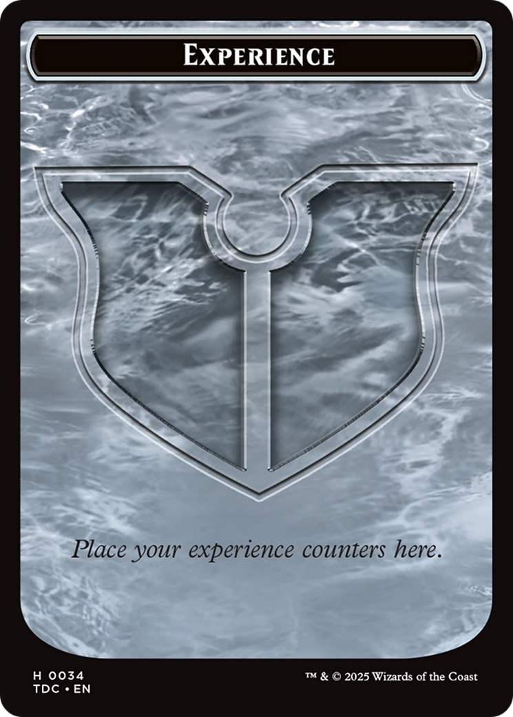 Experience // Treasure Double-Sided Token [Tarkir: Dragonstorm Commander Tokens] | The Time Vault CA