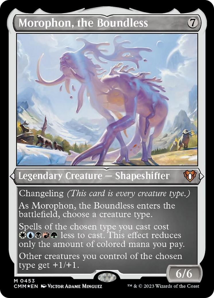 Morophon, the Boundless (Foil Etched) [Commander Masters] | The Time Vault CA