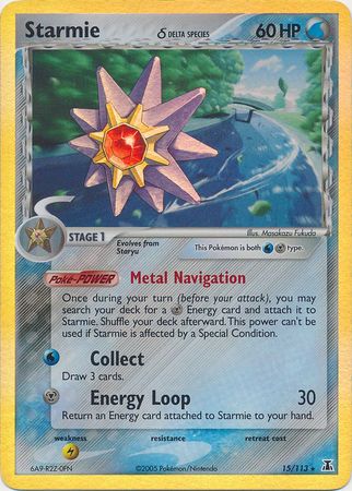 Starmie (15/113) (Delta Species) (Stamped) [EX: Delta Species] | The Time Vault CA