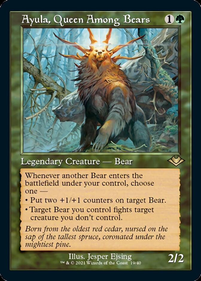 Ayula, Queen Among Bears (Retro Foil Etched) [Modern Horizons] | The Time Vault CA