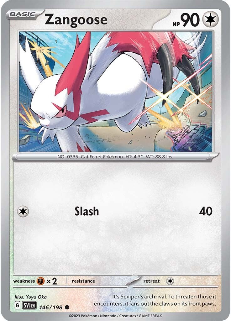 Zangoose (146/198) [Scarlet & Violet: Base Set] | The Time Vault CA