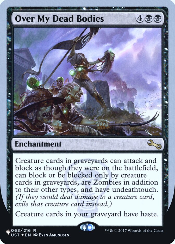 Over My Dead Bodies (Unfinity Foil Edition) [The List] | The Time Vault CA