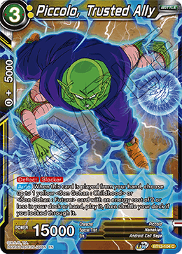 Piccolo, Trusted Ally (Common) (BT13-104) [Supreme Rivalry] | The Time Vault CA