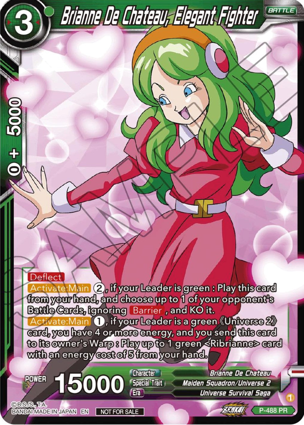 Brianne De Chateau, Elegant Fighter (Zenkai Series Tournament Pack Vol.3) (P-488) [Tournament Promotion Cards] | The Time Vault CA