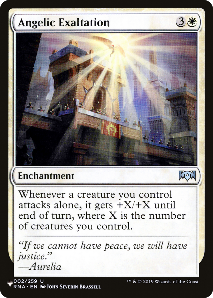 Angelic Exaltation [The List] | The Time Vault CA