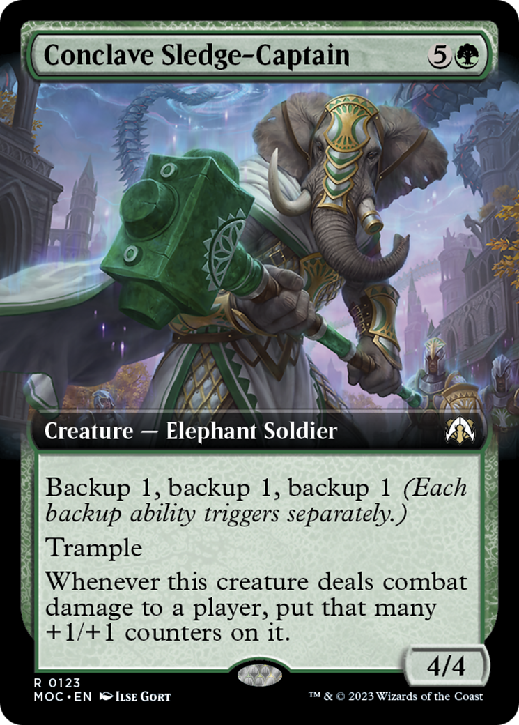 Conclave Sledge-Captain (Extended Art) [March of the Machine Commander] | The Time Vault CA