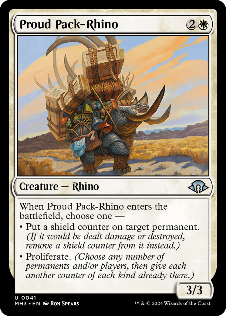 Proud Pack-Rhino [Modern Horizons 3] | The Time Vault CA