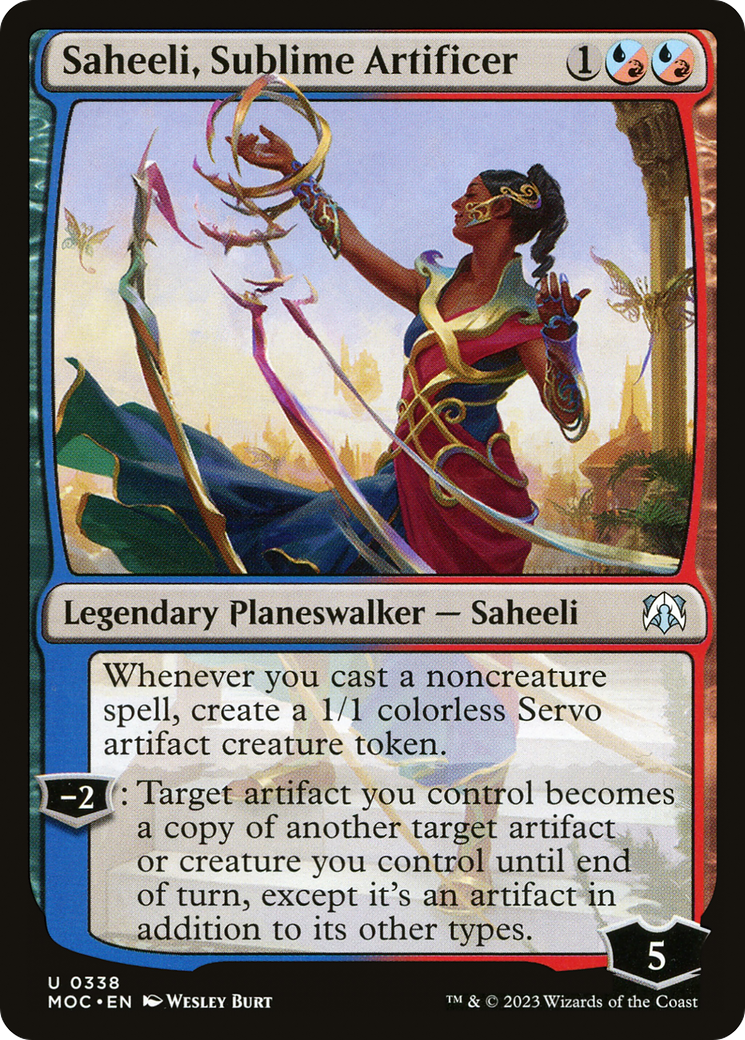 Saheeli, Sublime Artificer [March of the Machine Commander] | The Time Vault CA